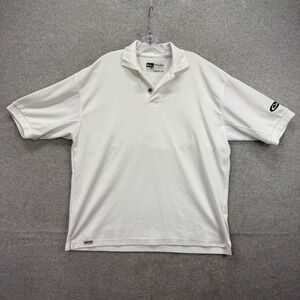 Drake Waterfowl Polo Shirt Mens XL White Mesh Vented Waterfowler 365 Fishing